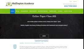 
							         Wallington Academy								  
							    