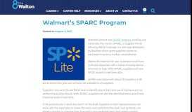 
							         Walmart's SPARC Program - Retail Details Blog - 8th & Walton Blog								  
							    