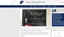 
							         Walter S. Parker Middle School - Reading Public Schools								  
							    