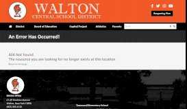 
							         Walton Central School District News Article								  
							    