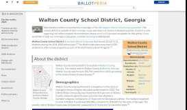 
							         Walton County School District, Georgia - Ballotpedia								  
							    