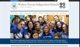 
							         Walton-Verona Independent Schools: Home								  
							    