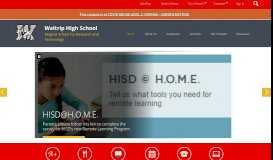 
							         Waltrip High School / Homepage - Houston ISD								  
							    