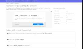 
							         Wanadoo mail setup Outlook | Email settings								  
							    