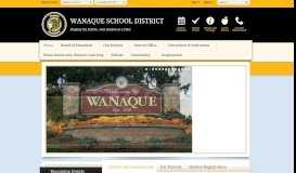 
							         Wanaque School District / Homepage								  
							    
