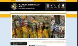 
							         Wanaque School / Homepage - Wanaque School District								  
							    