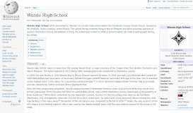 
							         Wando High School - Wikipedia								  
							    