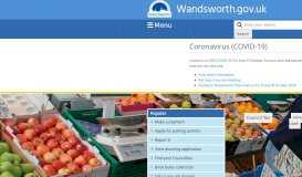 
							         Wandsworth Council Homepage								  
							    