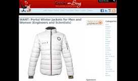 
							         WANT: Portal Winter Jackets for Men and Women (Engineers and ...								  
							    