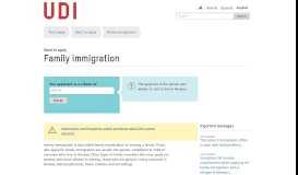 
							         Want to apply: Family immigration - UDI								  
							    