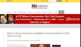
							         Want to know what your neighbor's state pension is ... - The CT Mirror								  
							    