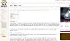 
							         Want You Gone - Combine OverWiki, the original Half-Life wiki and ...								  
							    