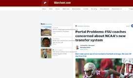 
							         Warchant.com - Portal Problems: FSU coaches concerned about ...								  
							    