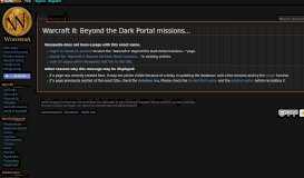 
							         Warcraft II: Beyond the Dark Portal missions - Wowpedia - Your wiki ...								  
							    