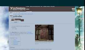 
							         Wardrobe | The Chronicles of Narnia Wiki | FANDOM powered by Wikia								  
							    