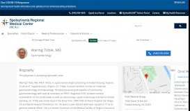 
							         Waring Trible MD - Find a Doctor | Spotsylvania Regional								  
							    