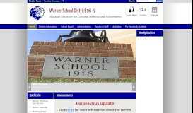 
							         Warner School District 06-5 / Homepage								  
							    