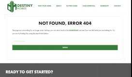 
							         Warranty Portal Access - Destiny Homes								  
							    