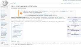 
							         Warren Consolidated Schools - Wikipedia								  
							    