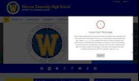 
							         Warren Township High School / Homepage								  
							    