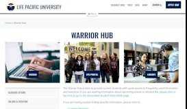 
							         Warrior Hub | Life Pacific College								  
							    