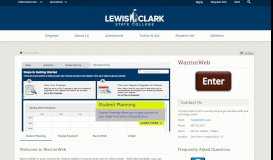 
							         WarriorWeb | Lewis-Clark State - Lewis-Clark State College								  
							    