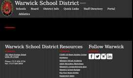 
							         Warwick Website Maintenance - Update - Warwick School District								  
							    