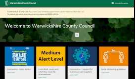 
							         Warwickshire County Council: Homepage								  
							    