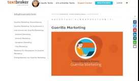 
							         Was ist Guerilla Marketing? | Content Marketing Glossar - Textbroker								  
							    
