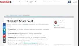 
							         Was ist Microsoft SharePoint? - Definition von WhatIs.com								  
							    