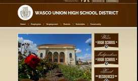 
							         Wasco Union High School District								  
							    