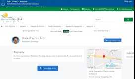
							         Waseet Vance MD - Find a Doctor | Memorial Hospital								  
							    