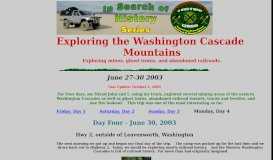 
							         Washington Cascades Trip.								  
							    
