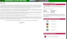 
							         Washington County GIS Web Map								  
							    