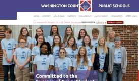 
							         Washington County Public Schools | Committed to the Success of ...								  
							    