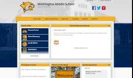 
							         Washington Middle School: Home Page								  
							    