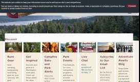 
							         Washington State Parks Online Reservations System								  
							    