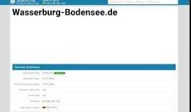 
							         Wasserburg Bodensee - wasserburg-bodensee.de Website Analysis ...								  
							    