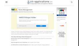 
							         Waste Management - Job-Applications.com								  
							    