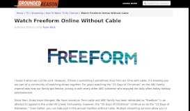 
							         Watch Freeform Online Without Cable | Grounded Reason								  
							    