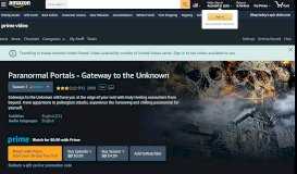
							         Watch Paranormal Portals - Gateway to the Unknown ... - Amazon.com								  
							    