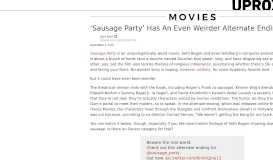
							         [WATCH] 'Sausage Party' Has Even Weirder Alternate Ending - Uproxx								  
							    