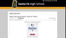 
							         Watch the Aeries Portal 