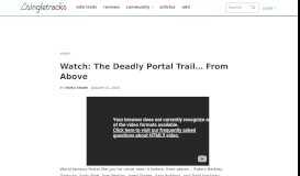 
							         Watch: The Deadly Portal Trail... From Above - Singletracks Mountain ...								  
							    
