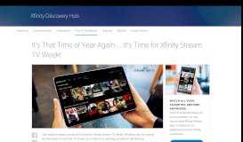 
							         Watch TV Online For Free During Xfinity Stream TV Week								  
							    
