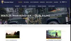 
							         Watch Warminster - OUR FILMS - Warminster School								  
							    