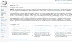 
							         WatchDox - Wikipedia								  
							    