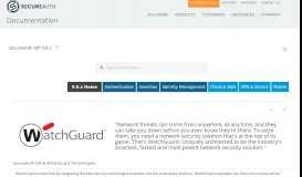 
							         WatchGuard Technologies - SecureAuth IdP Documentation Portal								  
							    