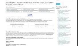 
							         Watchlight Corporation Bill Pay, Online Login, Customer ...								  
							    