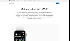 
							         watchOS - Apple Developer								  
							    